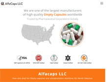 Tablet Screenshot of alfacaps.com